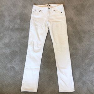 J crew matchstick white jeans